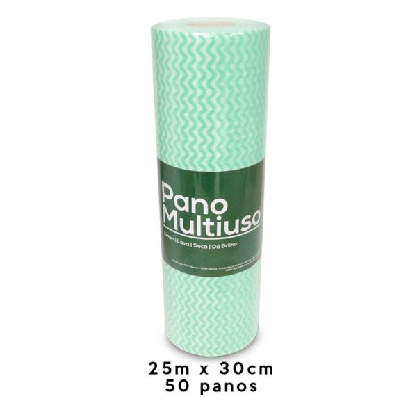 PANO MULTIUSO SLIM COM 50 PANOS VERDE - NOBRE