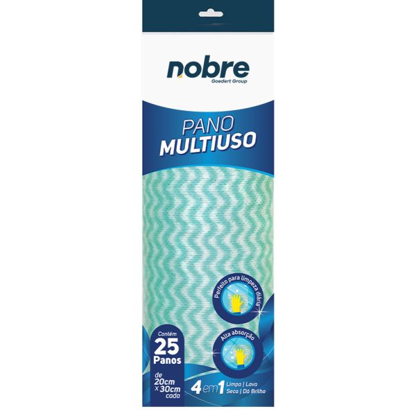 PANO MULTIUSO SLIM COM 25 PANOS - NOBRE