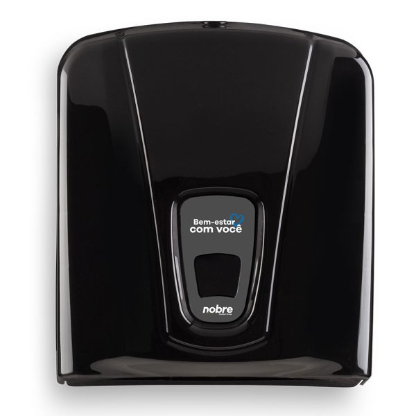 DISPENSER PAPEL TOALHA  PRETO - NOBRE
