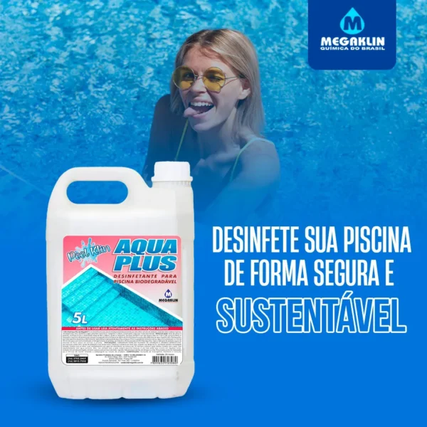 AQUAPLUS DESINFETANTE PARA PISCINA BIODEGRADÁVEL 5L