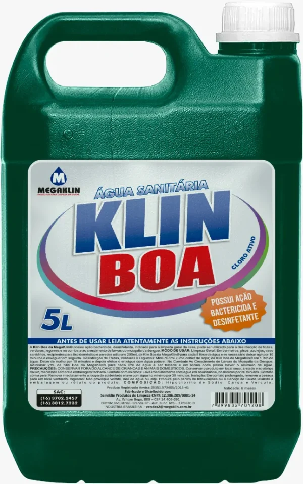 KLIN BOA - ÁGUA SANITÁRIA 5L